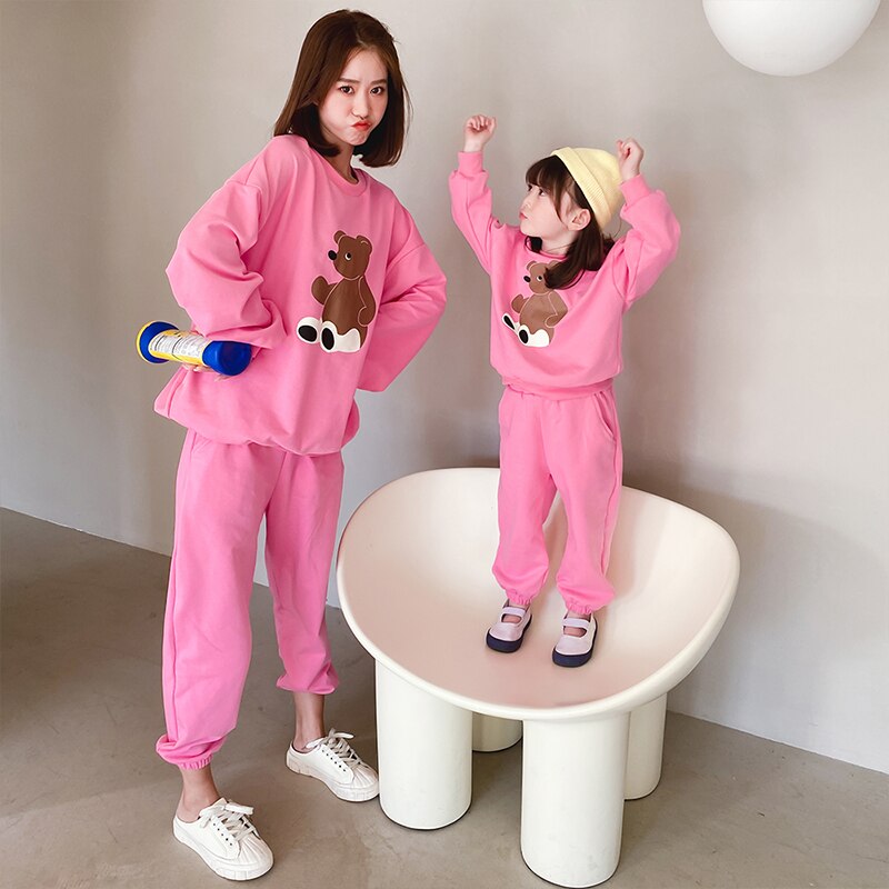 MOMI & Me Teddy Bear Matching Sweat Set