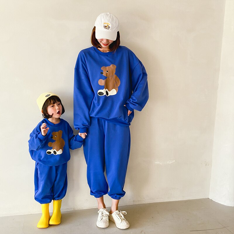 MOMI & Me Teddy Bear Matching Sweat Set