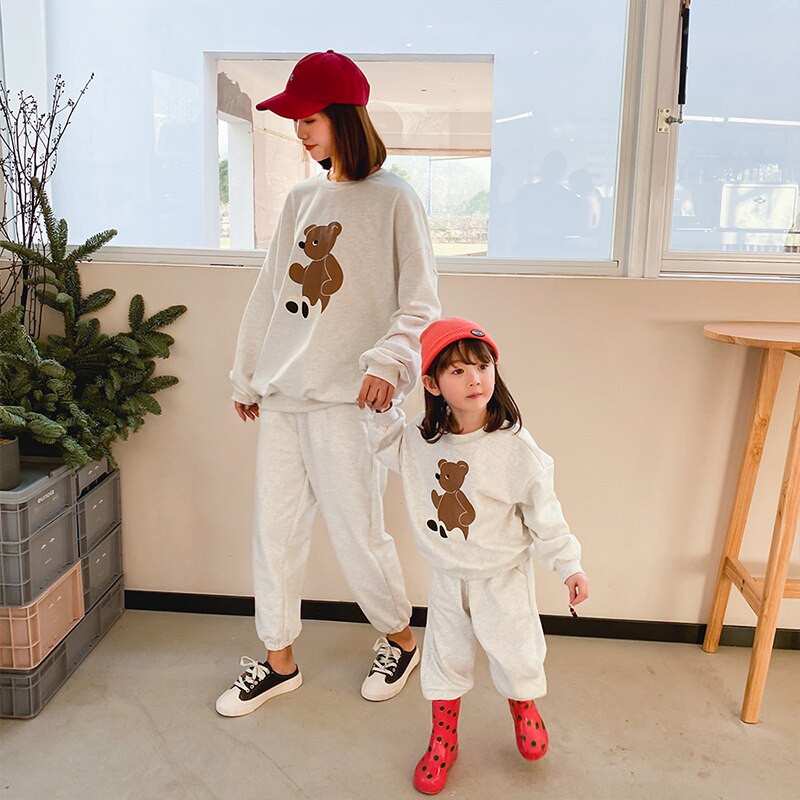 MOMI & Me Teddy Bear Matching Sweat Set